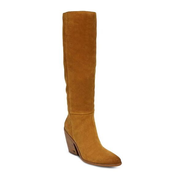 SAM EDELMAN Shoes - NWT SAM EDELMAN Womens Chestnut Brown Annabel Almond Leather Heeled Boots 6 M